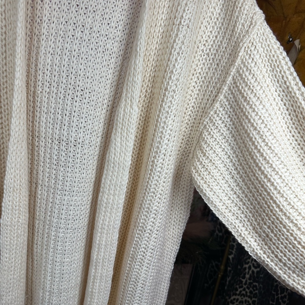 🆕 POL Cream Open-Front Sweater - Picture 5 of 9